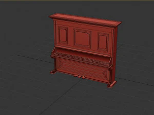 Piano Cl&aacute;ssico Modelo 3D
