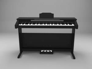Black Piano 3D Model