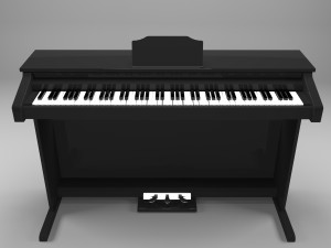 Black Piano 3D Model