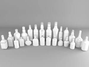 Wine Colletion-Alcol Colletion Bundle 3D Model