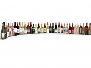 Wine Colletion-Alcol Colletion Bundle Modelo 3D