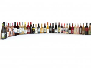 Wine Colletion-Alcol Colletion Bundle 3D Model