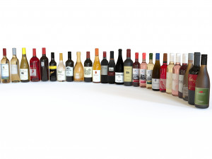 Wine Colletion-Alcol Colletion Bundle Modelo 3D
