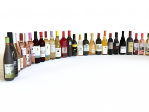 Wine Colletion-Alcol Colletion Bundle Modelo 3D