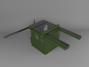 Horizontal circular saw 3D 모델