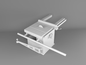 Horizontal circular saw 3D 모델