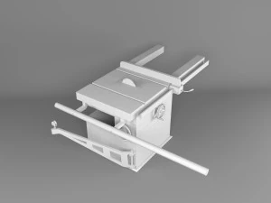 Horizontal circular saw 3D Model