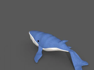 Plush whale toy 3D Model