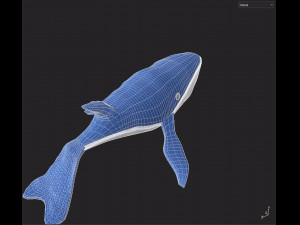 Plush whale toy 3D 模型