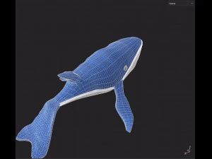 Plush whale toy 3D Model