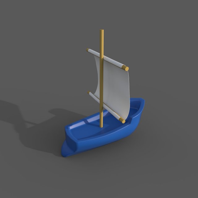 Toy Boat Modelo 3D .c4d .max .obj .3ds .fbx .stl .blend 