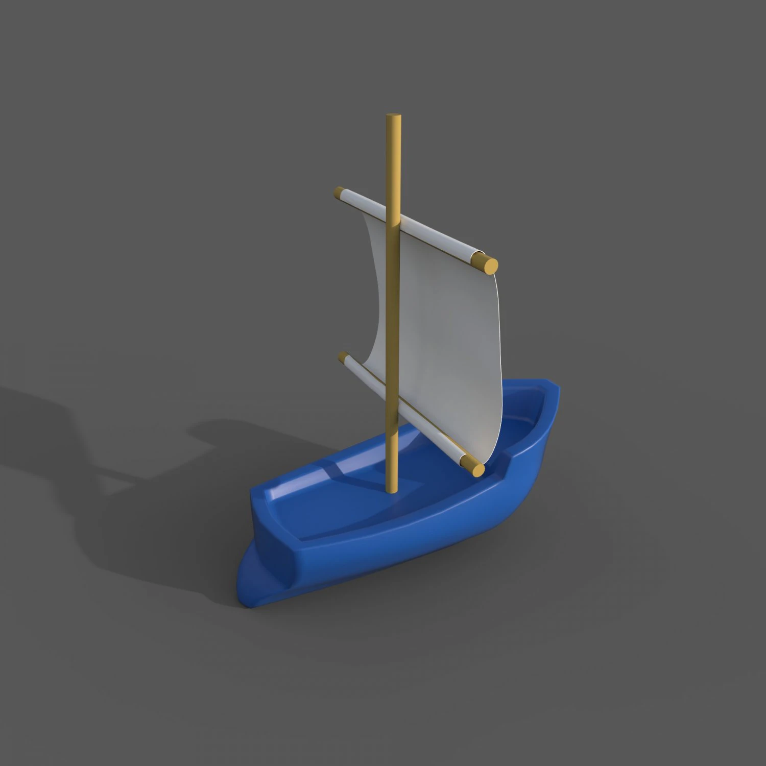 Toy Boat 3D Model .c4d .max .obj .3ds .fbx .stl .blend