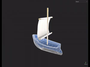 Toy Boat 3D Model