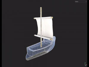 Toy Boat 3D Model