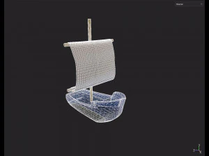 Toy Boat 3D Model