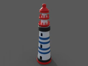 Toy Lighthouse 3D Model