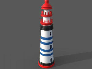 Toy Lighthouse 3D Model