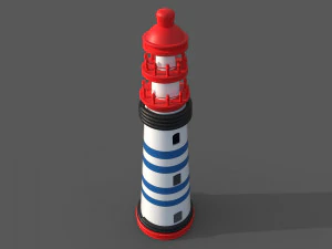 Toy Lighthouse 3D Model