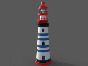 Toy Lighthouse 3D Model