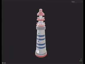 Toy Lighthouse 3D Model