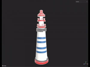 Toy Lighthouse 3D Model