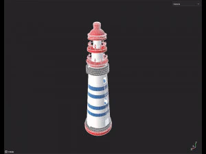 Toy Lighthouse 3D Model