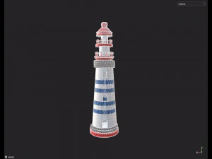 Toy Lighthouse 3D Model