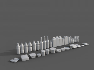 Food Pack Asset 3D 模型