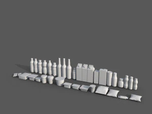 Food Pack Asset 3D Model