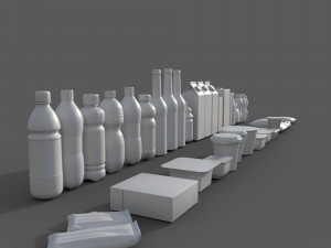 Food Pack Asset 3D 模型