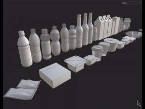 Food Pack Asset 3D 模型