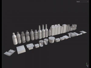 Food Pack Asset 3D Model