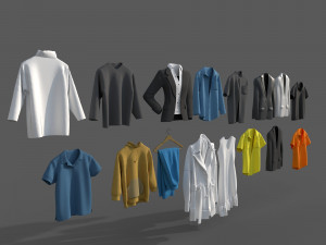 Clothes collection-01 3D 模型