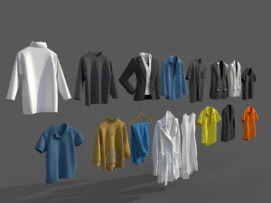 Clothes collection-01 3D Model