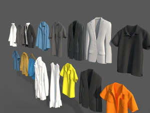Clothes collection-01 3D Model