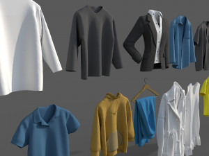 Clothes collection-01 3D 模型