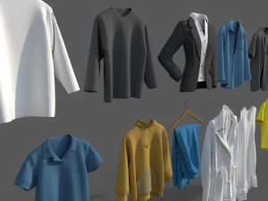 Clothes collection-01 3D Model