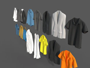 Clothes collection-01 3D Model