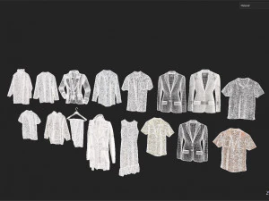 Clothes collection-01 3D Model