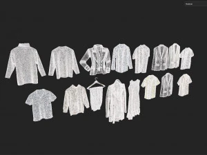 Clothes collection-01 3D Model