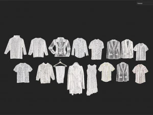 Clothes collection-01 3D Model