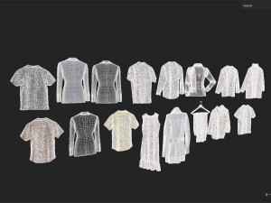 Clothes collection-01 3D 模型
