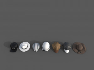 Hat collection-01 3D 模型