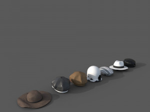 Hat collection-01 3D मॉडल