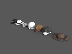Hat collection-01 3D Model