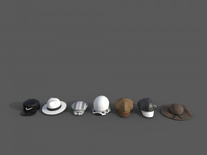 Hat collection-01 3D मॉडल