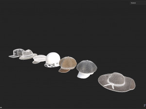 Hat collection-01 3D मॉडल