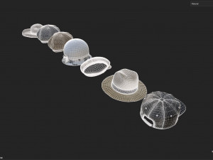 Hat collection-01 3D मॉडल