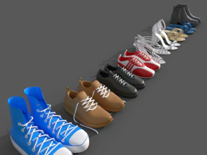 シューズコレクション-01 3Dモデル