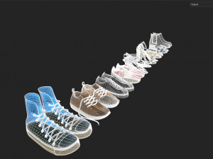 Shoe collection-01 3D-Modell